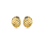 Brinco oval cristal ouro vintage semijoia - Imagem 1