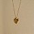 Colar curto oval cristal ouro vintage semijoia - Imagem 3