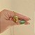 Colar curto oval cristal ouro vintage semijoia - Imagem 5
