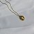 Colar curto oval cristal ouro vintage semijoia - Imagem 4