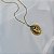 Colar longo oval cristal ouro vintage semijoia - Imagem 5