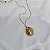 Colar longo oval cristal ouro vintage semijoia - Imagem 3