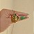Colar longo oval cristal ouro vintage semijoia - Imagem 6