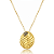Colar longo oval cristal ouro vintage semijoia - Imagem 1