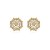 Brinco mandala zircônia ouro semijoia BA 7486 - Imagem 1