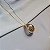 Colar gota curvada ouro semijoia XL 2543 - Imagem 5