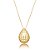 Colar gota curvada ouro semijoia XL 2543 - Imagem 1