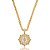 Colar mandala zircônia ouro semijoia XL 2545 - Imagem 1