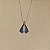 Colar Nossa Senhora Aparecida zircônia azul ouro semijoia XL 1918 - Imagem 4