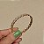 Bracelete trançada zircônia ouro semijoia PU 1229 - Imagem 5