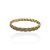 Bracelete trançada zircônia ouro semijoia PU 1229 - Imagem 1