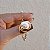 Pulseira oval pérola shell ouro semijoia - Imagem 3