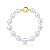 Pulseira pérola barroca ouro semijoia - Imagem 1