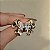 Brinco curvas cristal ouro semijoia - Imagem 3