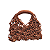 Bolsa Design Natural macramê algodão terracota - Imagem 3
