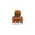 Piranha de cabelo Bianca acrílico chocolate meio amargo 05 007 - Imagem 1