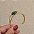 Bracelete pedra natural esmeralda ouro semijoia - Imagem 5