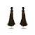 Brinco miçanga tassel mocha BA 4025 - Imagem 1