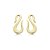 Brinco curvado ouro semijoia 49243 - Imagem 1