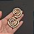 Brinco espiral ouro fosco semijoia 49015 - Imagem 3