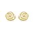 Brinco espiral ouro fosco semijoia 49015 - Imagem 1