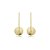 Brinco palito ouro fosco semijoia 34767 - Imagem 1