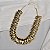Colar placas curvadas ouro semijoia 48929 - Imagem 2