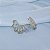 Brinco ear cuff folhas zircônia ouro semijoia E230325 - Imagem 2