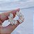 Brinco ear cuff folhas zircônia ouro semijoia E230325 - Imagem 7