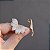Brinco ear cuff folhas zircônia ouro semijoia E230325 - Imagem 5