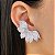 Brinco ear cuff folhas zircônia ródio semijoia E230325 - Imagem 2