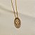 Colar Nino Bran Nossa Senhora ouro vintage semijoia - Imagem 6