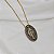 Colar Nino Bran Nossa Senhora ouro vintage semijoia - Imagem 4