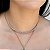 Colar Nino Bran cristal swarovski ouro vintage semijoia - Imagem 1