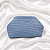 Bolsa Clutch Pouch de Palha Azul com Alça de Corrente Dourada - Imagem 1