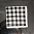 Lenço bandana quadriculado preto e branco - Imagem 3