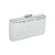 Clutch retangular strass prateado - Imagem 1