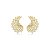 Brinco frontal zircônia ouro semijoia 19664 - Imagem 1