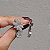 Brinco pétalas gota zircônia ródio semijoia 22411 - Imagem 5