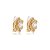 Brinco pressão flor pérola zircônia ouro 24k17004 - Imagem 6