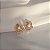 Brinco pressão flor pérola zircônia ouro 24k17004 - Imagem 4
