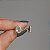 Brinco gota zircônia azul claro ouro semijoia 16k06014 - Imagem 5