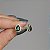 Brinco gota zircônia verde esmeralda ouro semijoia 16k06014 - Imagem 5