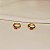 Brinco argolinha zircônia gota pink ouro semijoia 23a04023 - Imagem 3