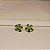 Brinco flor zircônia verde esmeralda ouro semijoia 17k04025 - Imagem 5