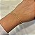 Pulseira gravatinha fina zircônia ouro semijoia 24k20080 - Imagem 4