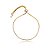 Pulseira gravatinha fina zircônia ouro semijoia 24k20080 - Imagem 1