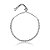 Pulseira gravatinha zircônia redonda ródio semijoia 24k20097 - Imagem 1