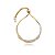 Pulseira gravatinha zircônia ouro semijoia 24k20087 - Imagem 1