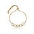Pulseira gravatinha elos zircônia ouro semijoia 24k20085 - Imagem 1